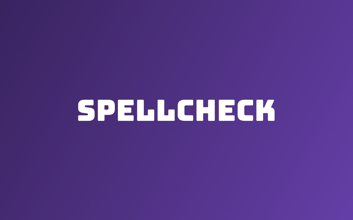 Spellcheck